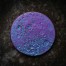 TRUE MOON BLURPLE DREAM (small) Niobium Multicolor Coin Round High relief 3D effect 